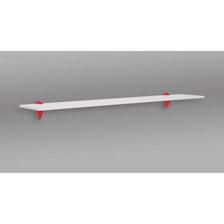 Kd 36 in. Jazzy Shelf, Red & White KD3029647